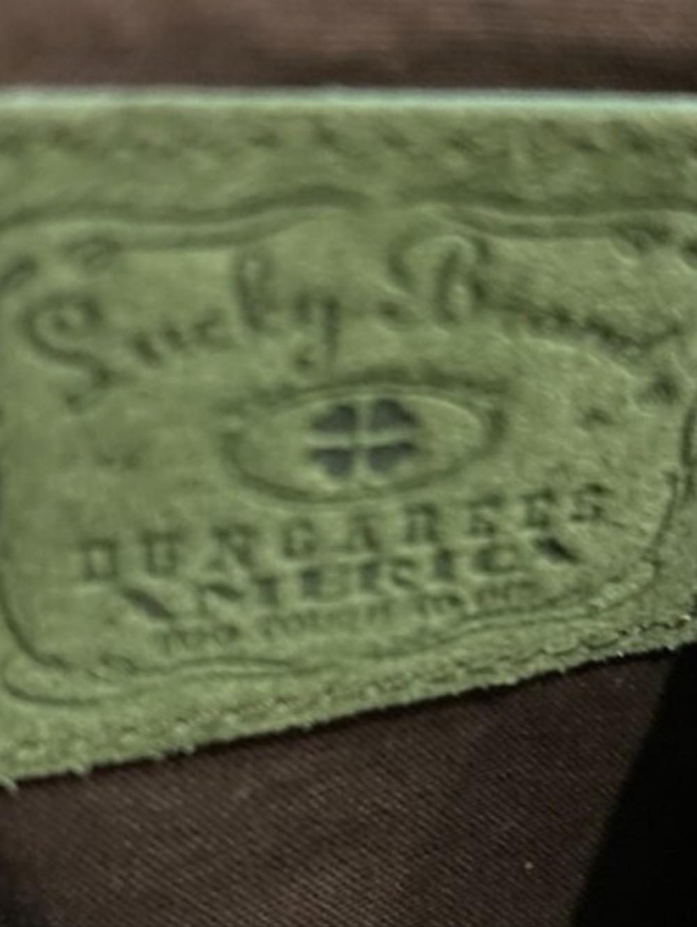 LUCKY BRAND green suede hobo shoulder bag - Picture 5 of 7